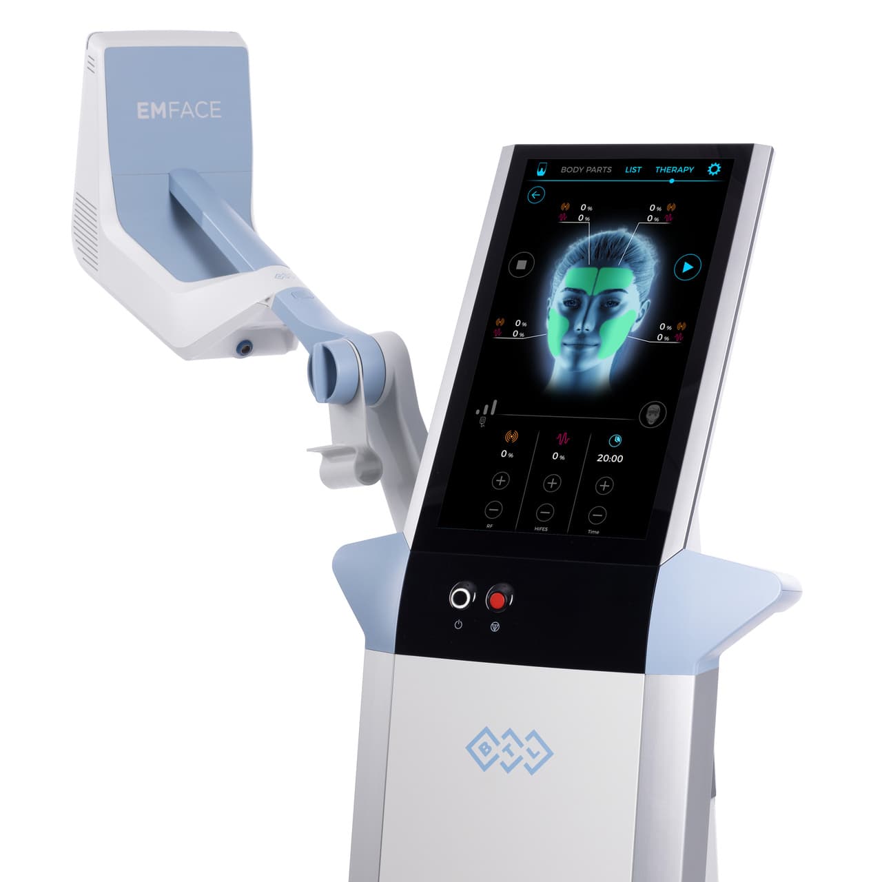 The EMFACE® unit + display