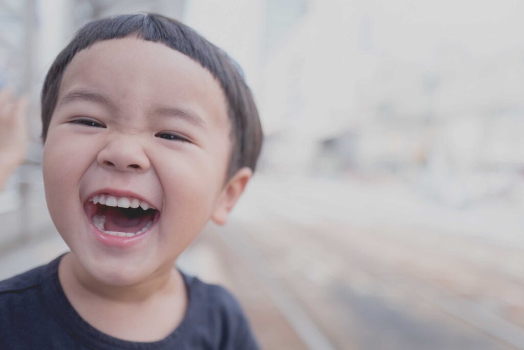 smiling boy after a dental visit